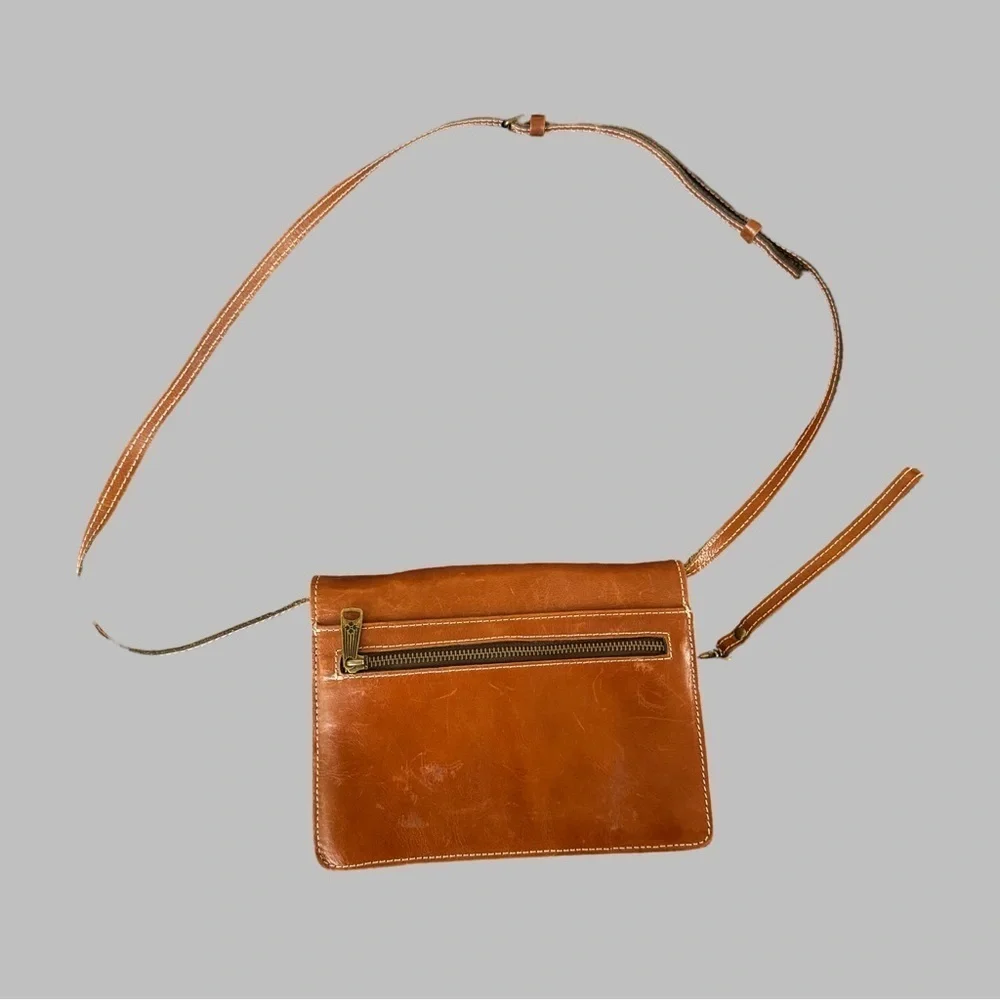 PATRICIA NASH Lanza Leather Crossbody Bag